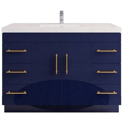 Elsa 48" Freestanding Bathroom Vanity with Reinforced Acrylic Integrated Sink Top