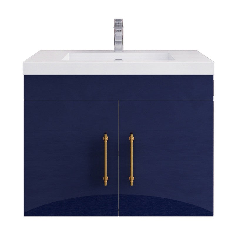 Elsa 30" Wall Mounted Bathroom Vanity with Reinforced Acrylic Integrated Sink Top