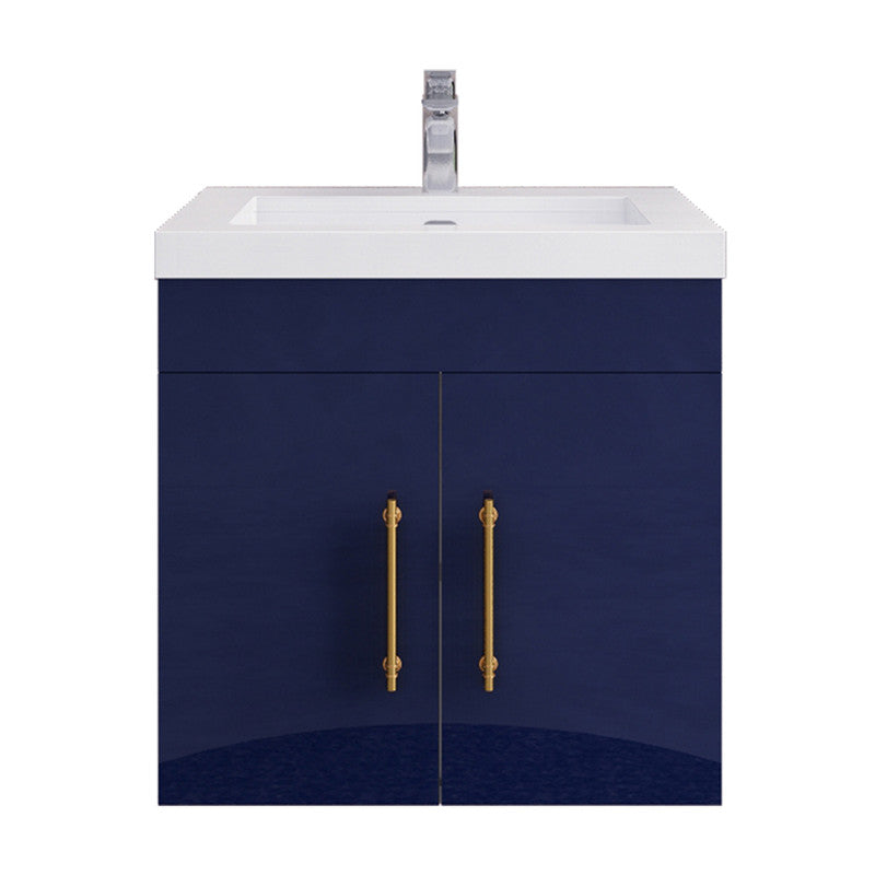 Elsa 24" Wall Mounted Bathroom Vanity with Reinforced Acrylic Integrated Sink Top