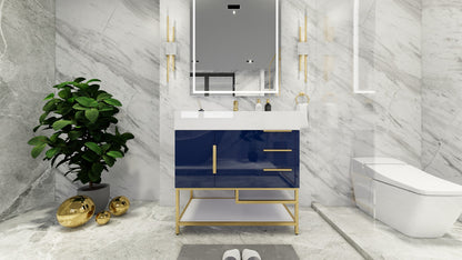 Bethany 36" Freestanding Bathroom Vanity with Reinforced Acrylic Integrated Sink Top