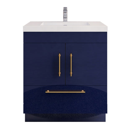 Elsa 30" Freestanding Bathroom Vanity with Reinforced Acrylic Integrated Sink Top