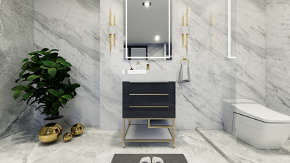 Bethany 24" Freestanding Bathroom Vanity with Reinforced Acrylic Integrated Sink Top