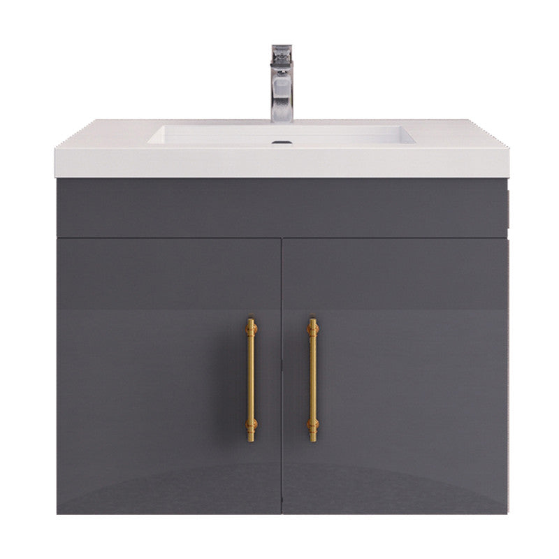 Elsa 30" Wall Mounted Bathroom Vanity with Reinforced Acrylic Integrated Sink Top