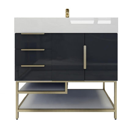Bethany 36" Freestanding Bathroom Vanity with Reinforced Acrylic Integrated Sink Top