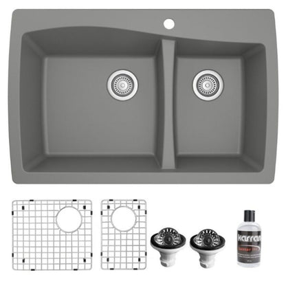 Tidal 34" Quartz Composite Top Mount Kitchen Sink