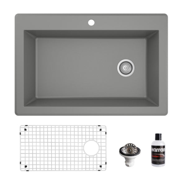 Essence 33" Quartz Composite Top Mount Kitchen Sink