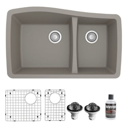 Tidal 34" Quartz Composite Undermount Kitchen Sink