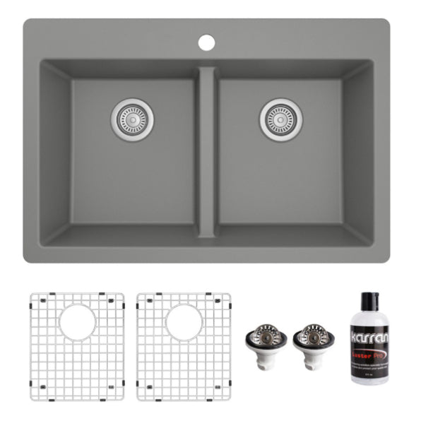 Essence 33" Quartz Composite Top Mount Kitchen Sink