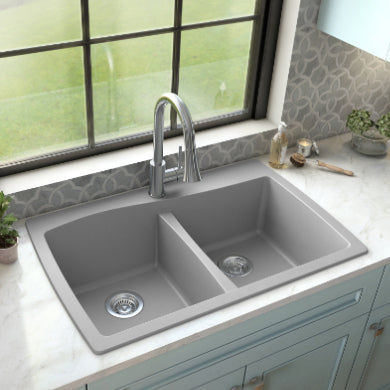 Tidal 34" Quartz Composite Top Mount Kitchen Sink