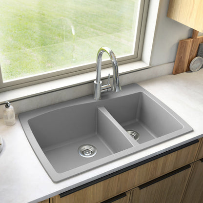 Tidal 34" Quartz Composite Top Mount Kitchen Sink