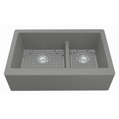 Petrodust 34" Quartz Composite Apron / Farmhouse Kitchen Sink