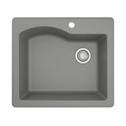 Stonera 24" Quartz Composite Top Mount Kitchen Sink