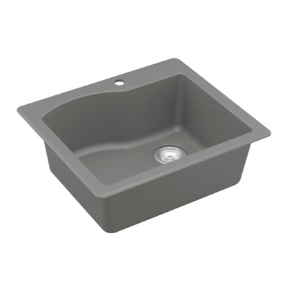 Stonera 24" Quartz Composite Top Mount Kitchen Sink