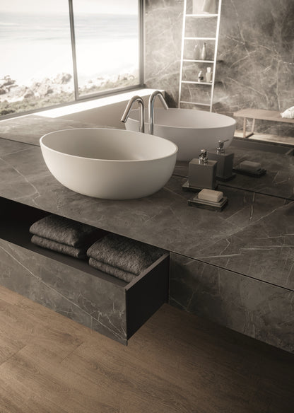 Atlas Plan PorcelainTop™ Grey Stone Italian Porcelain Slab
