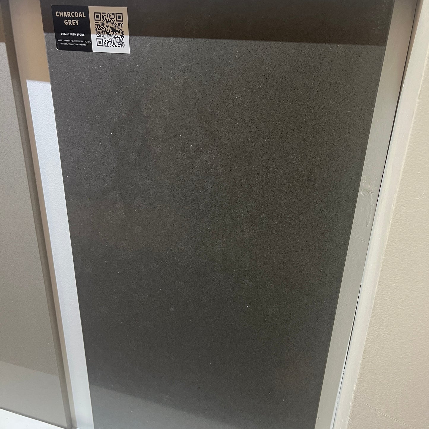 Charcoal Grey Quartz Slab