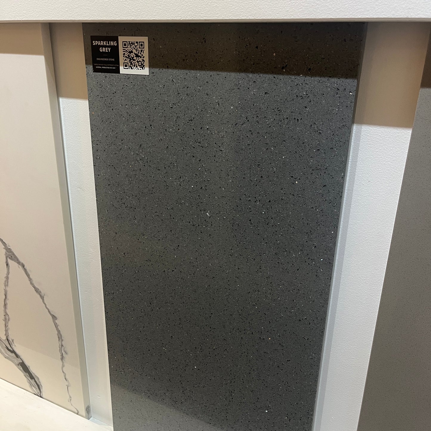Sparkling Grey Quartz Slab