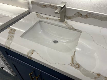 Calacatta Gold Quartz Vanity Top