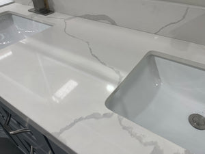 Calacatta White Quartz Vanity Countertop
