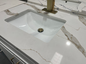 Calacatta Gold Quartz Vanity Countertop