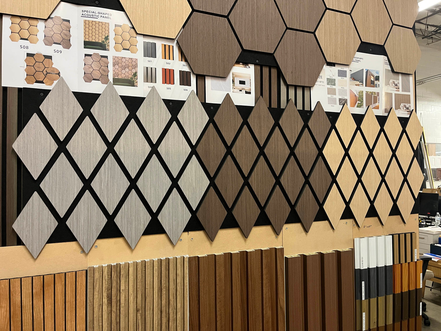 Wood Diamond MDF Acoustic Interior Decorative Wall Panel