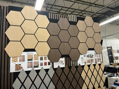 Wood Hexagon MDF Acoustic Interior Decorative Wall Panel