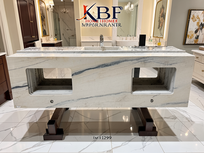 [CLEARANCE] Aquarella Soft Brazilian Quartzite Vanity Countertop, 48 to 72 Inch, New Open Box