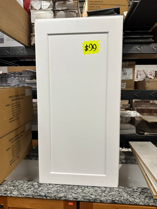 [CLEARANCE] White Shaker Kitchen Wall Cabinet