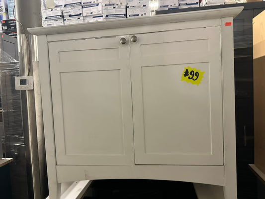 [CLEARANCE] 36" Cream White Cabinet Only Shaker Vanity [BASE ONLY]