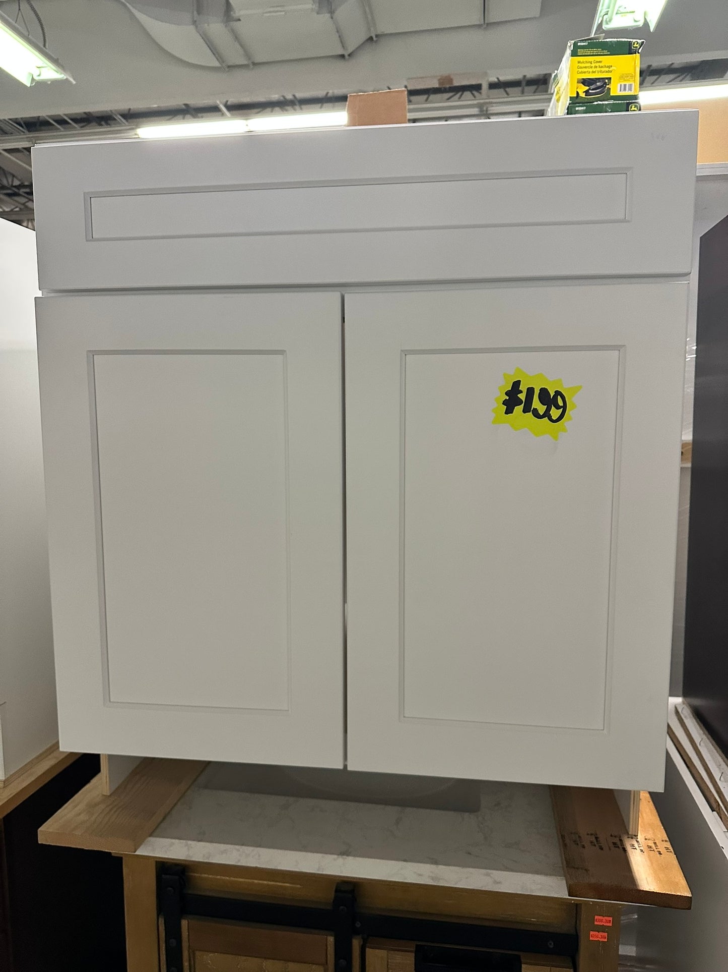 [CLEARANCE] 30" White Shaker Vanity [BASE ONLY]