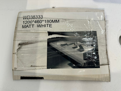 [CLEARANCE] 47" x 18" Matte White Bathroom Vessel Sink