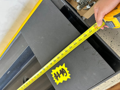 [CLEARANCE] 47" x 20" Black Bathroom Vessel Sink
