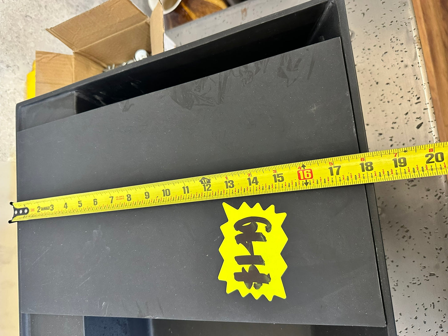 [CLEARANCE] 47" x 20" Black Bathroom Vessel Sink