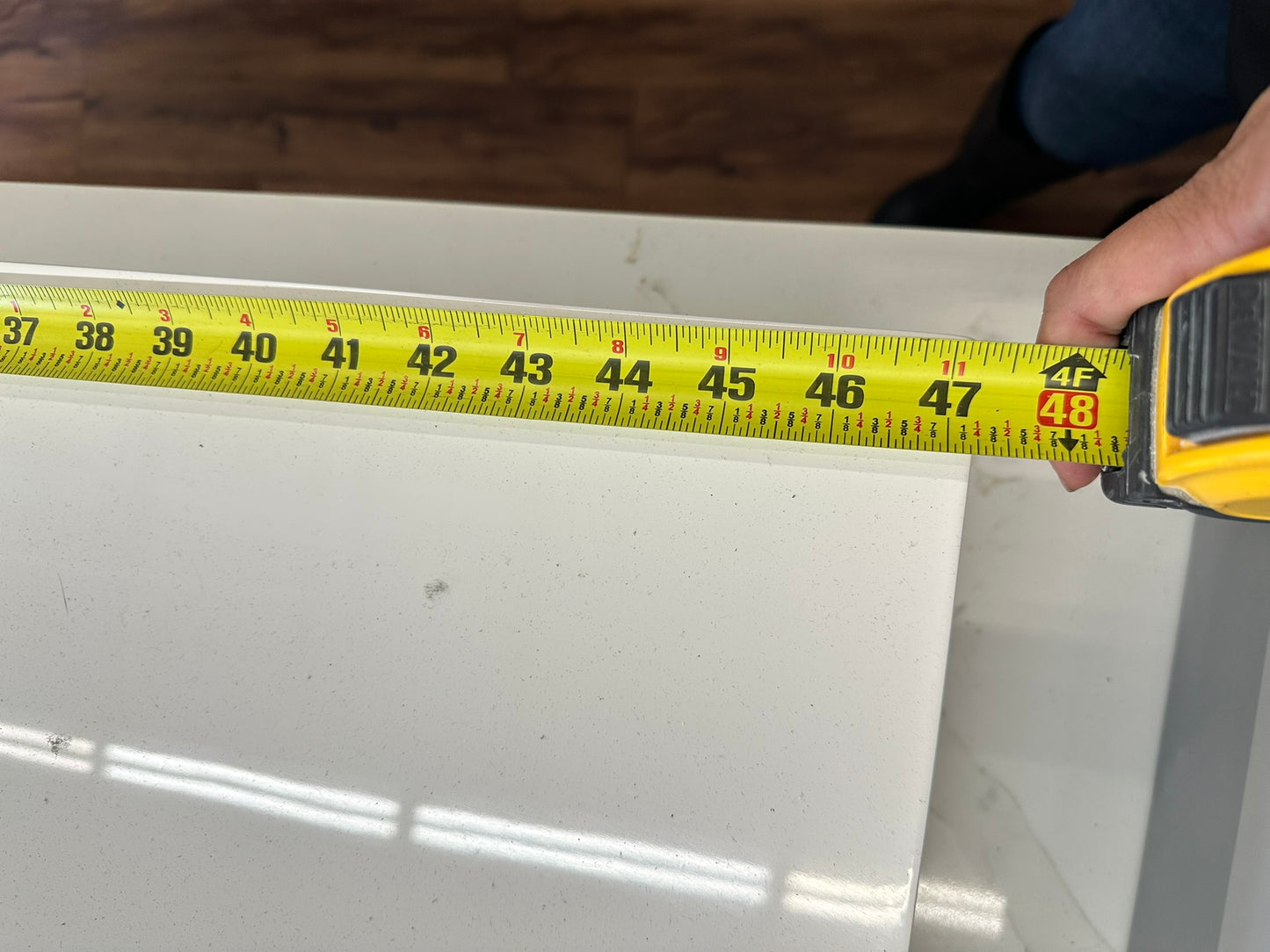 [CLEARANCE] 47" x 20" White Bathroom Vessel Sink