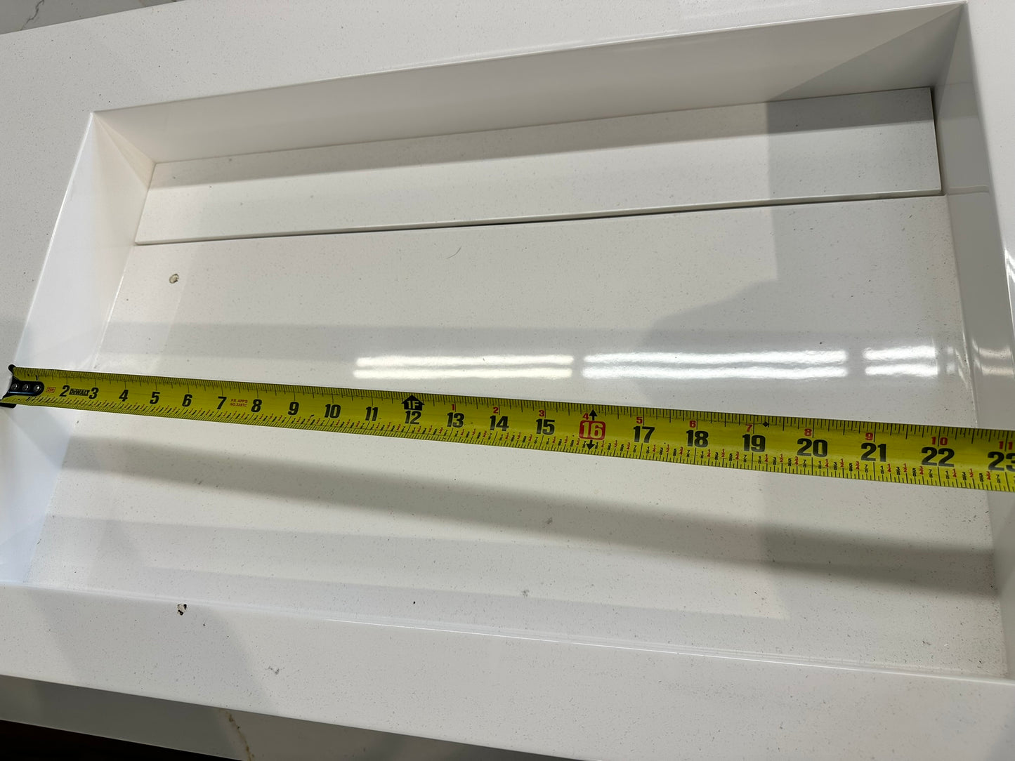 [CLEARANCE] 47" x 20" White Bathroom Vessel Sink