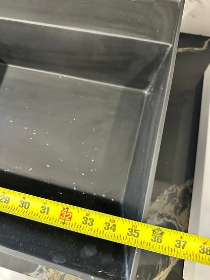 [CLEARANCE] 35" x 18" Matte Grey Bathroom Vessel Sink