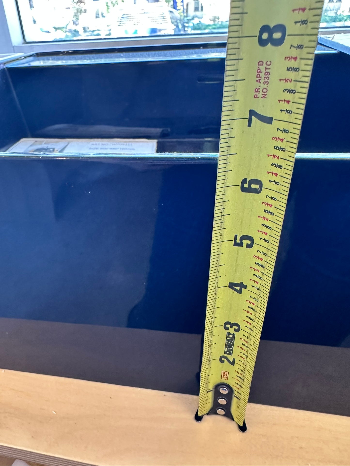 [CLEARANCE] 25" x 16" Gloss Night Blue Bathroom Vessel Sink