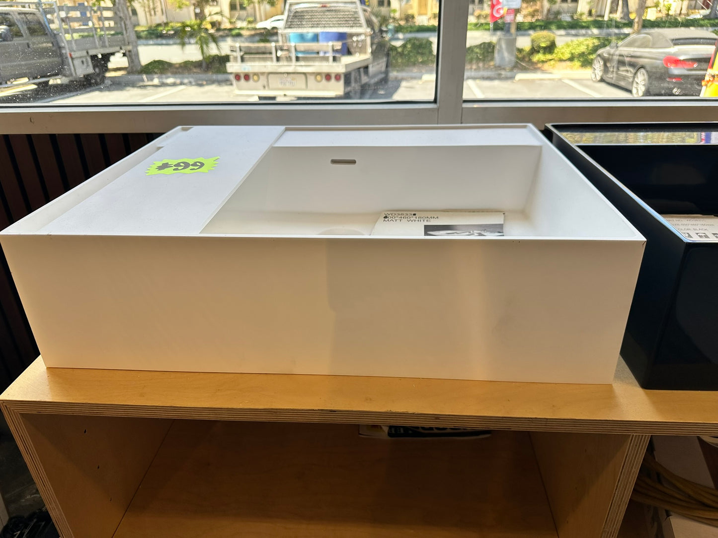 [CLEARANCE] 25" x 16" Matte White Bathroom Vessel Sink