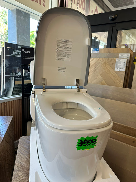 [CLEARANCE] White One Piece Elongated Smart Toilet Bidet
