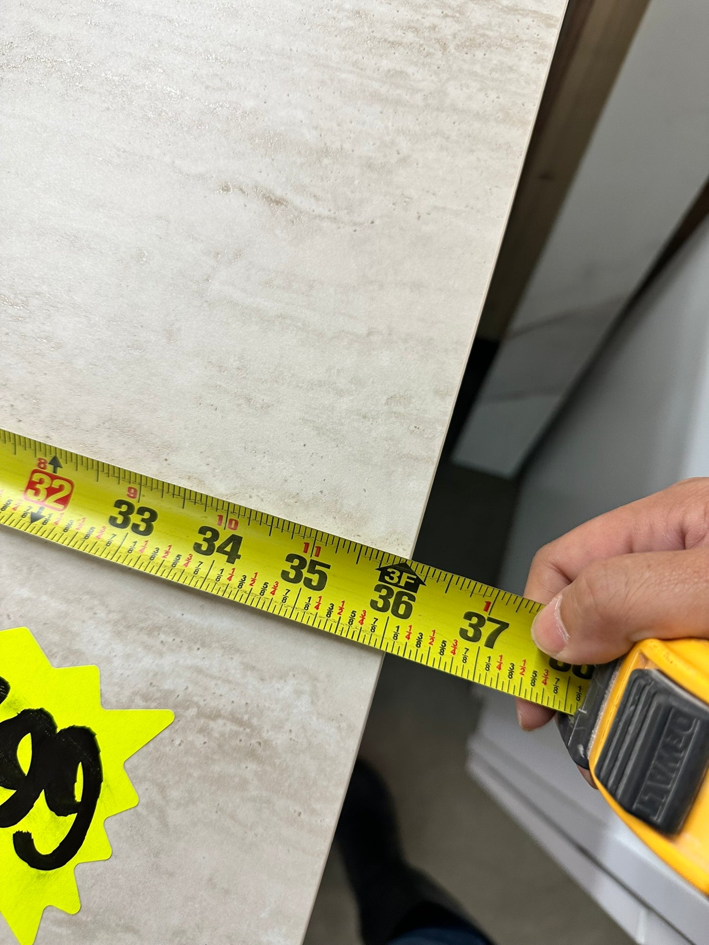 [CLEARANCE] 36"W x 21 7/8"D Sand Brown Quartz Vanity Top