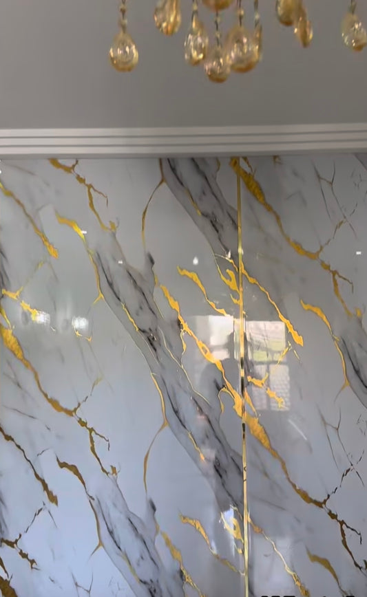 [CLEARANCE] 48x96 Calacatta Gold PVC Panel