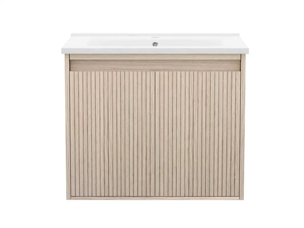 Rina 24" Wall Mounted Bathroom Vanity with Porcelain Integrated Sink Top