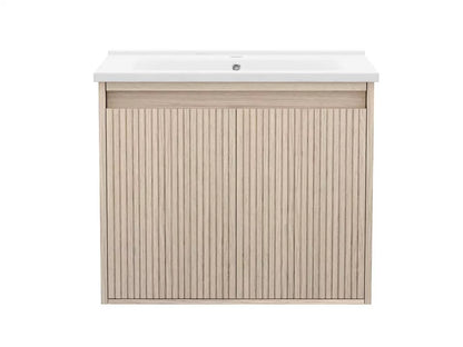 Rina 24" Wall Mounted Bathroom Vanity with Porcelain Integrated Sink Top