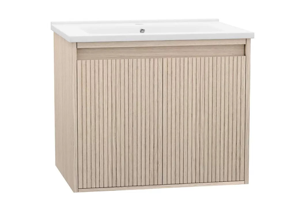 Rina 24" Wall Mounted Bathroom Vanity with Porcelain Integrated Sink Top