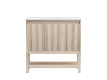 Rina 36" Freestanding Bathroom Vanity with Porcelain Integrated Sink Top