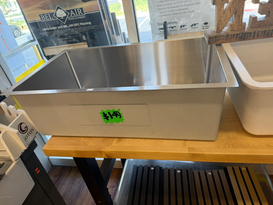 [CLEARANCE] Grey Undermount Stainless Steel Kitchen Sink