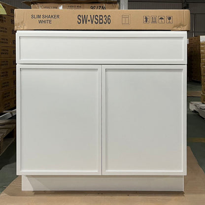 White Slim Shaker (Bathroom Vanity Only)