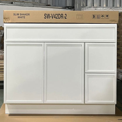 White Slim Shaker (Bathroom Vanity Only)