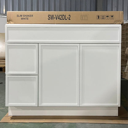 White Slim Shaker (Bathroom Vanity Only)