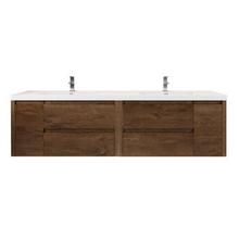 Load image into Gallery viewer, Jade 84&quot; Wall Mounted Vanity Set With Reinforced Acrylic Sink Top
