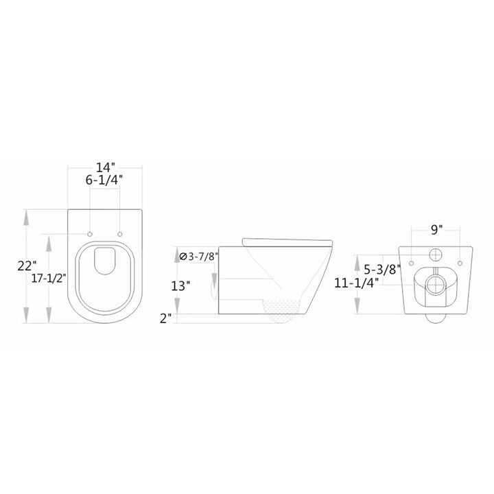 Louise Wall-Mounted Toilet